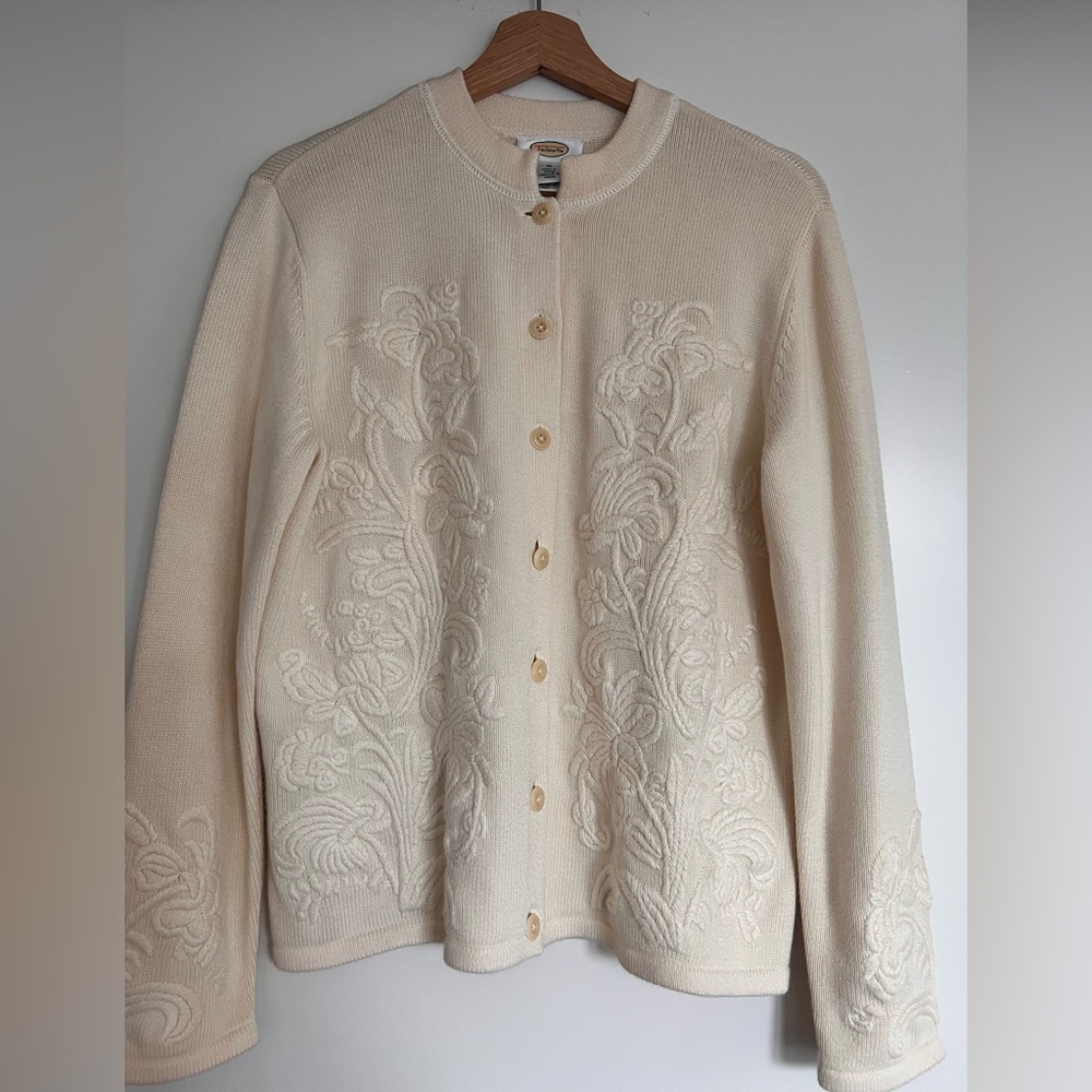 Talbots Ivory Knit Sweater